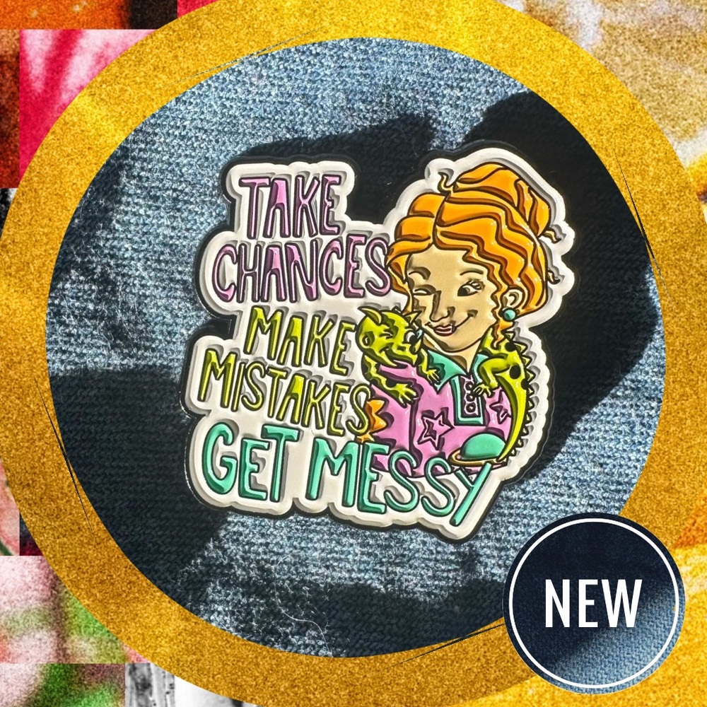 The Magic School Bus Enamel Pin - Get Messy